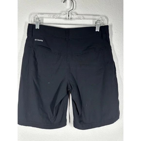 Columbia Shorts Womens 8 Black Omni-Shield Hiking Quick Dry Stretch Nylon Trail - Picture 2 of 9